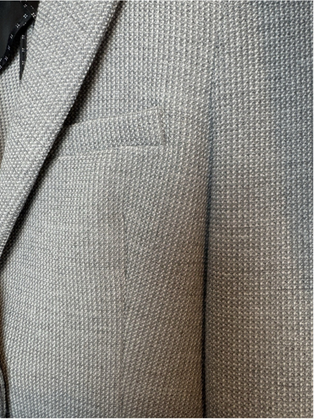 Zara Knit Blazer Jacket Gray Textured Tailored Old Money Preppy Size S - Picture 6 of 11